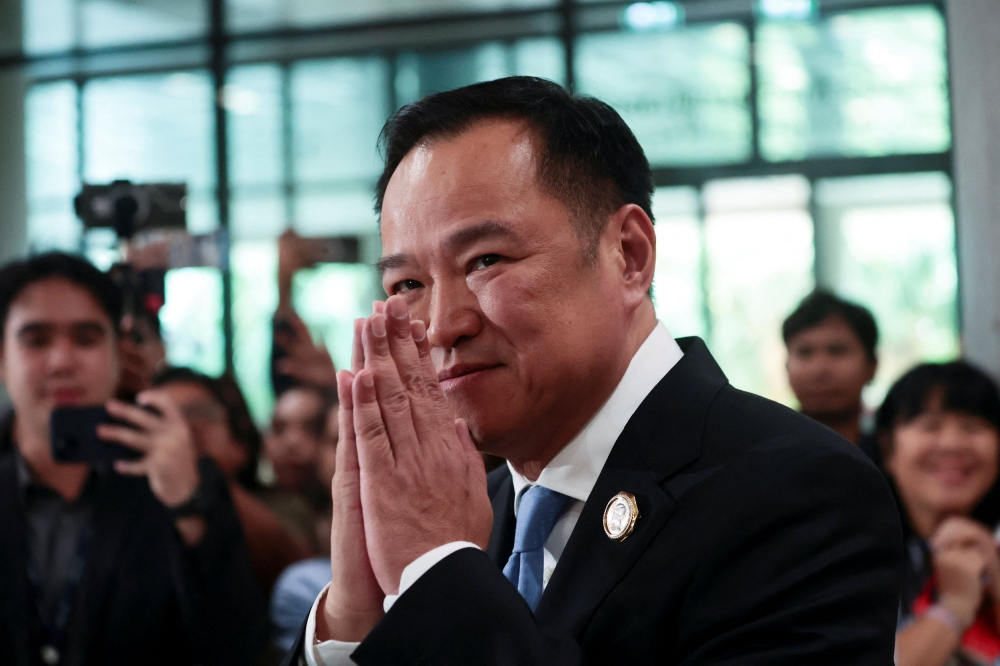 Anutin Charnvirakul is Thailand’s next prime minister. — Reuters pic