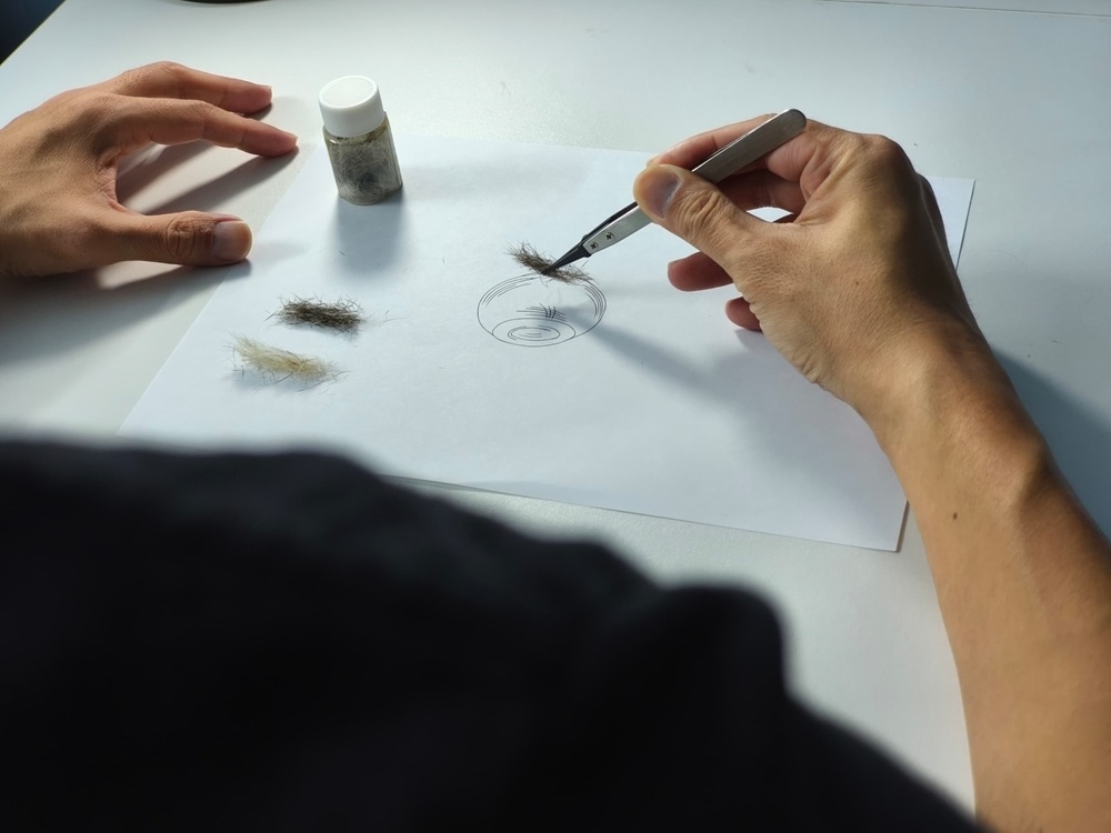 The first step in crafting an MBALL involves fur preparation which includes inspection and selection of usable fur followed by oil and dirt removal. — Picture courtesy of Tan Chee Kheng/MBALL