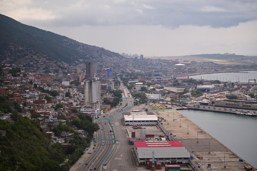 Buildings stand near the Bolivariana de Puertos La Guaira port as the Venezuelan government activates militia units amid tensions with US over warships deployed in the Caribbean, in La Guaira, Venezuela, September 5, 2025. — Reuters pic  