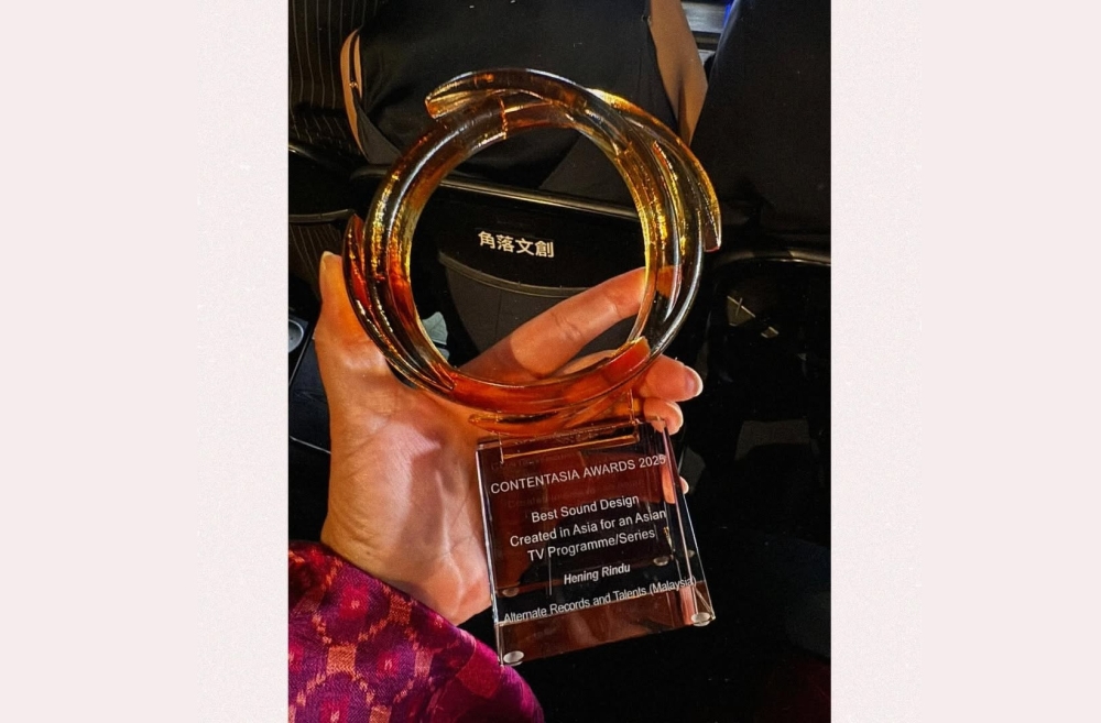 ‘Hening Rindu’ won for Best Sound Design at the ContentAsia Awards 2025 in Taipei. — Picture via Instagram/marshamilan