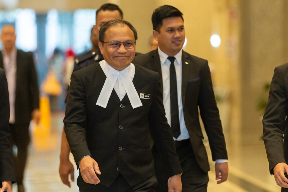 Tan Sri Mohd Dusuki Mokhtar said the AGC will consider additional charges only after the ongoing inquest into the Zara Qairina Mahathir case ends. — Picture by Raymond Manuel