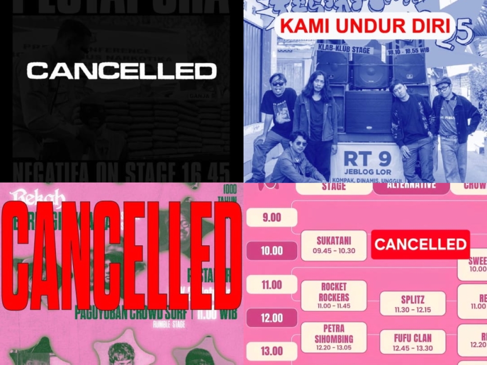 One of Indonesia’s biggest festivals, Pestapora 2025, is grappling with withdrawals, protests, and a PR headache — but the music goes on. — Picture via Instagram