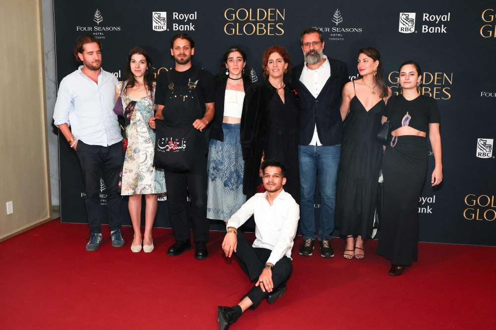 Ossama Bawardi, Yasmine Al Massri, Dhafer L’Abedine, Annemarie Jacir, Saleh Bakri, Hiam Abbass, Billy Howle, Karim Daoud Anaya and guests from the movie ‘Palestine 36’ attend the 2025 Road to the Golden Globes Party at the Four Seasons Toronto during the Toronto International Film Festival (TIFF) in Toronto, Ontario, Canada, on September 6, 2025. — AFP pic