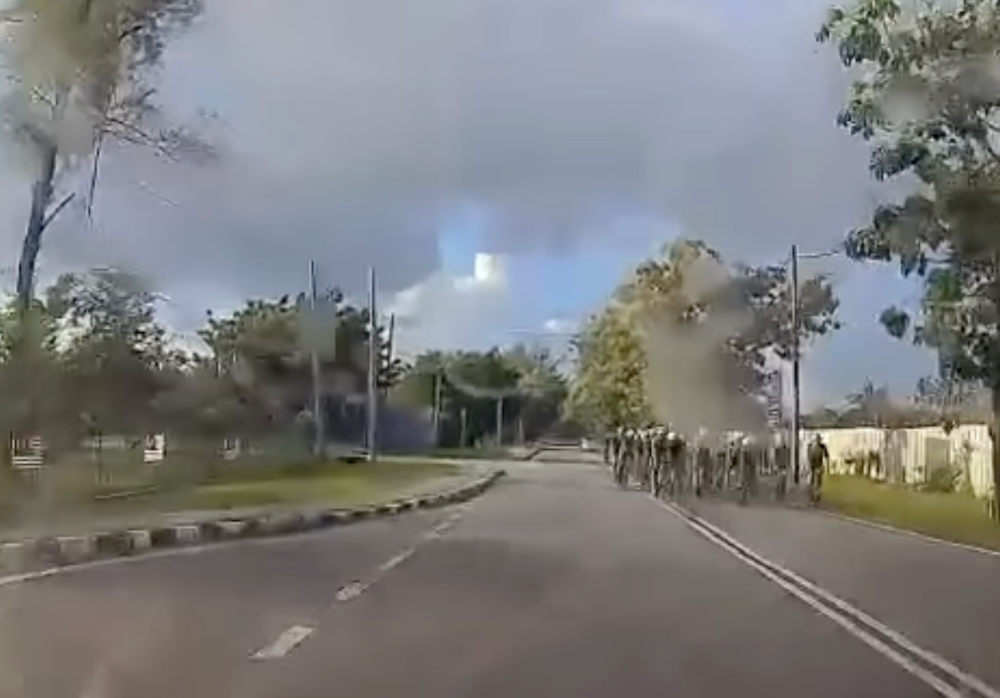 Dashcam footage shows moments before a cyclist was killed in a collision with a car on Jalan Kuala Muda, Langkawi.