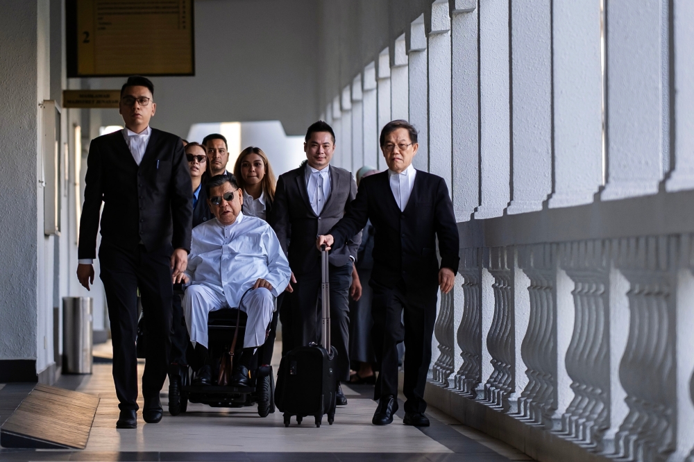 The money laundering charges were brought under Section 4(1)(b) of the Anti-Money Laundering, Anti-Terrorism Financing and Proceeds of Unlawful Activities Act 2001. — Bernama pic 