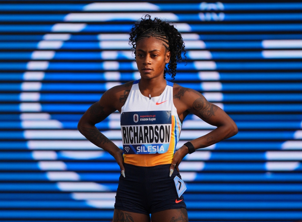 Sha'Carri Richardson was controversially barred from the delayed Tokyo Olympics in 2021 after testing positive for marijuana following her victory at the US trials.— Reuters pic
