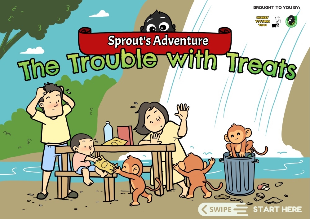 The Sprout’s Adventure comic on Langur Project Penang’s website. — Picture courtesy of Langur Project Penang