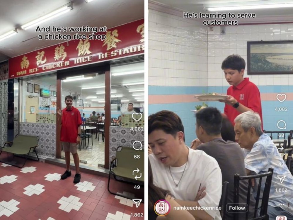 Meet Joshua Alexander Jun Wei Gilby, 14, a true fanboy of Singapore’s national dish, chicken rice. — Screengrabs from Instagram/namkeechickenrice