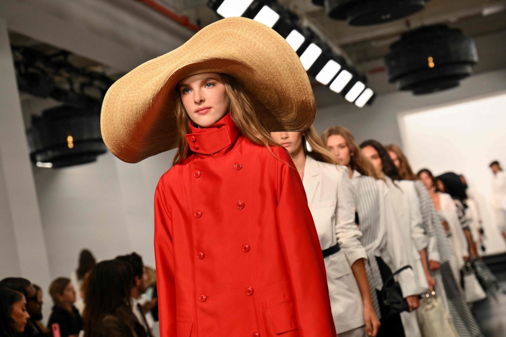 Models walk the runway during the Ralph Lauren Spring 2026 show in New York September 10, 2025. — AFP pic