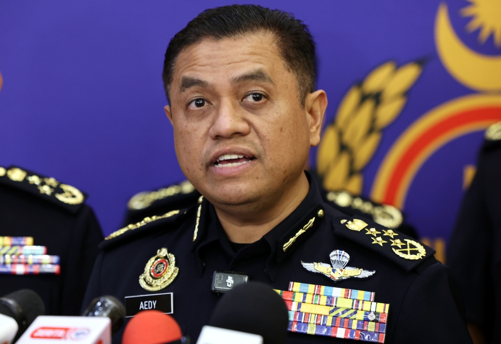 Road Transport Department (JPJ) director-general Datuk Aedy Fadly Ramli speaks at a press conference in Putrajaya, September 11, 2025. — Bernama pic 