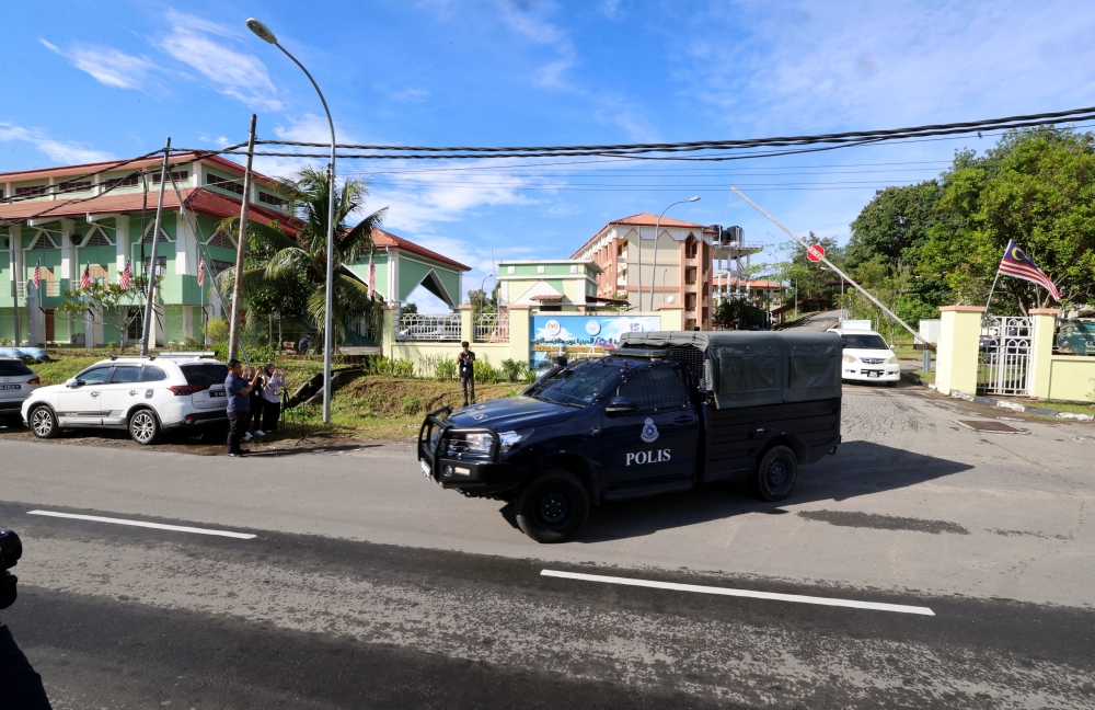 Inquest proceedings into the death of Zara Qairina Mahathir continues today. Pictured here is the female dormitory of Sekolah Menengah Kebangsaan Agama Tun Datu Mustapha in Papar. — Bernama pic