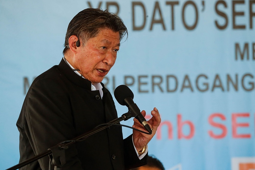 Fermpro Sdn Bhd managing director Datuk Siew Ka Wei speaking during an event at Fermpro’s factory in Chuping, Perlis on September 5, 2020. — Picture by Sayuti Zainudin 