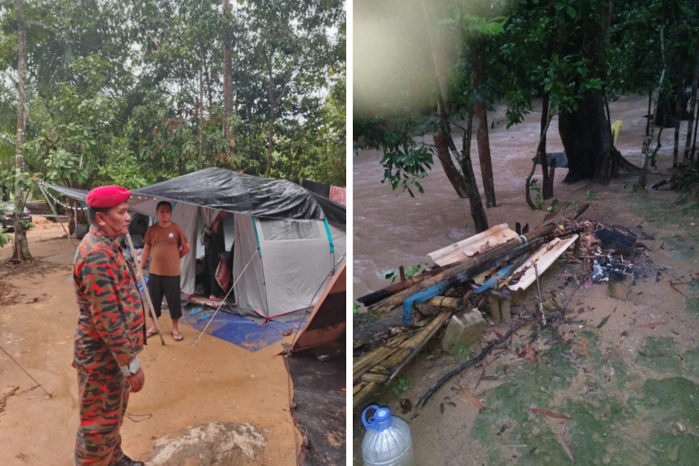 The operations commander reported that about 400 victims were trapped by the sudden surge. All victims were instructed to move to higher and safer ground under the monitoring of firefighters until the water receded. — Picture from X/Bernama Radio   