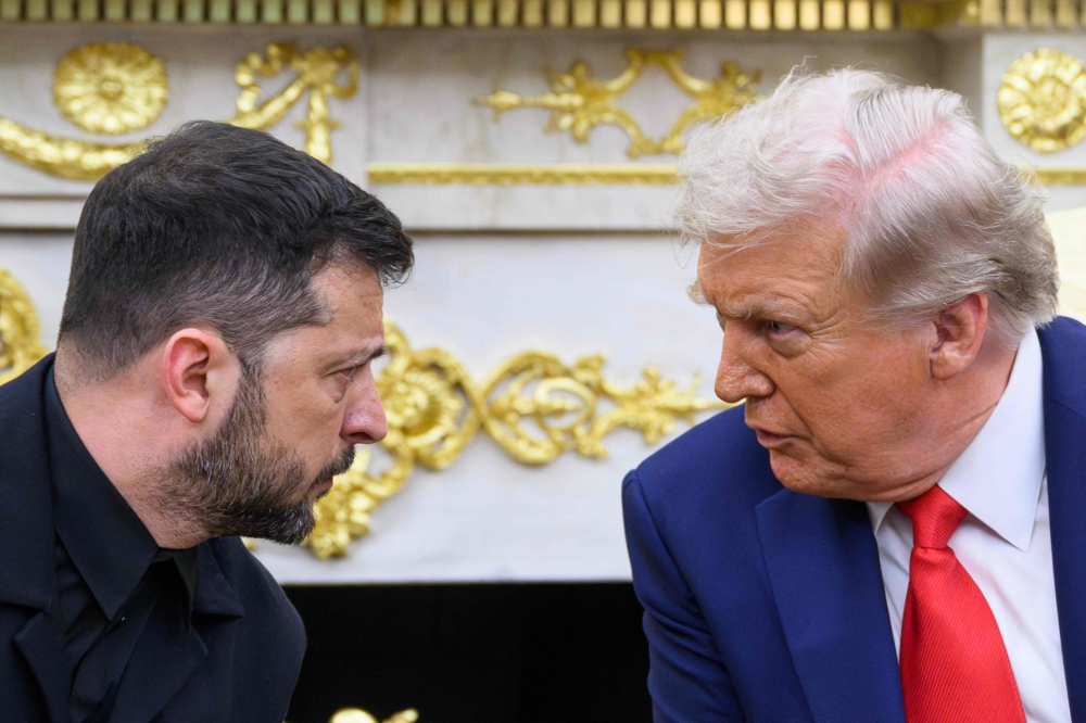 Ukrainian President Volodymyr Zelensky meets US President Donald Trump in the Oval Office of the White House in Washington, DC, on August 18, 2025. Trump is expected to meet Zelensky again next week and still hopes to broker a peace deal involving Russian President Vladimir Putin, US Secretary of State Marco Rubio said on September 16, 2025. — AFP pic
