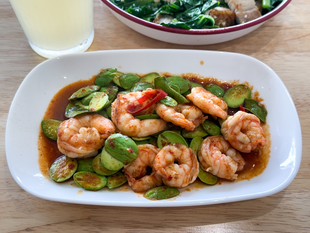 Punch up your lunch or dinner with the Stir Fried Petai with Prawns. — Picture by Lee Khang Yi