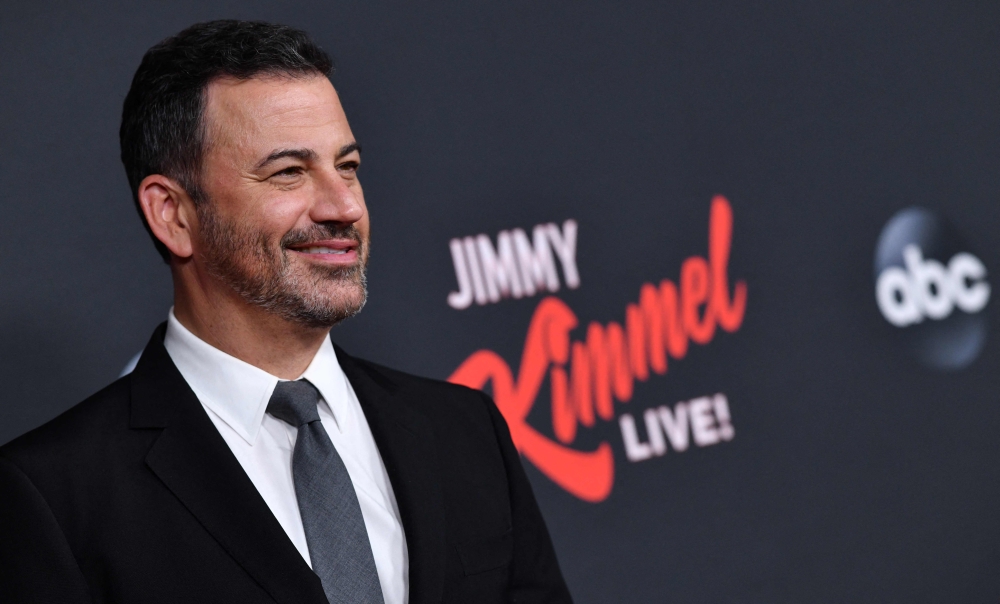 Jimmy Kimmel’s late-night show was pulled from the air on September 17, 2025, hours after the US government threatened to cancel broadcasting licences because of comments the host made about the killing of conservative influencer Charlie Kirk. — AFP pic