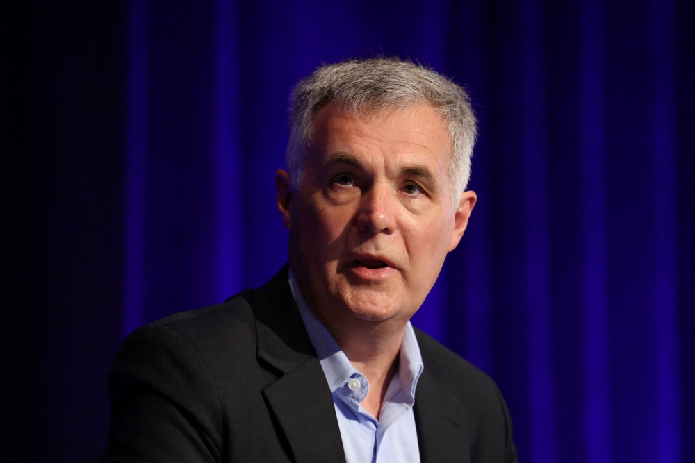 Optus CEO Stephen Rue speaks during the Australian Financial Review Cyber Summit in Sydney September 16, 2025. Rue said the outage occurred during a regular firewall update. — Reuters pic