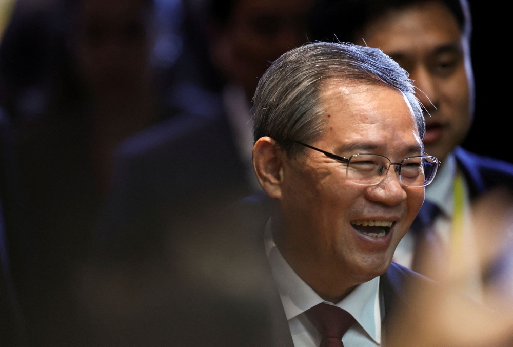 The bipartisan delegation will meet with Chinese Premier Li Qiang at the Great Hall of the People in Beijing, according to a media pool report organised by the US embassy in China. — Reuters pic