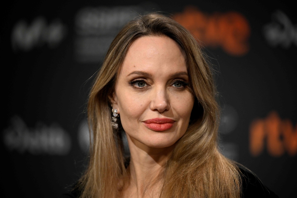 Angelina Jolie gives a press conference for the film ‘Couture’ during the 73rd San Sebastian International Film Festival in the northern Spanish Basque city of San Sebastian September 21, 2025. — AFP pic