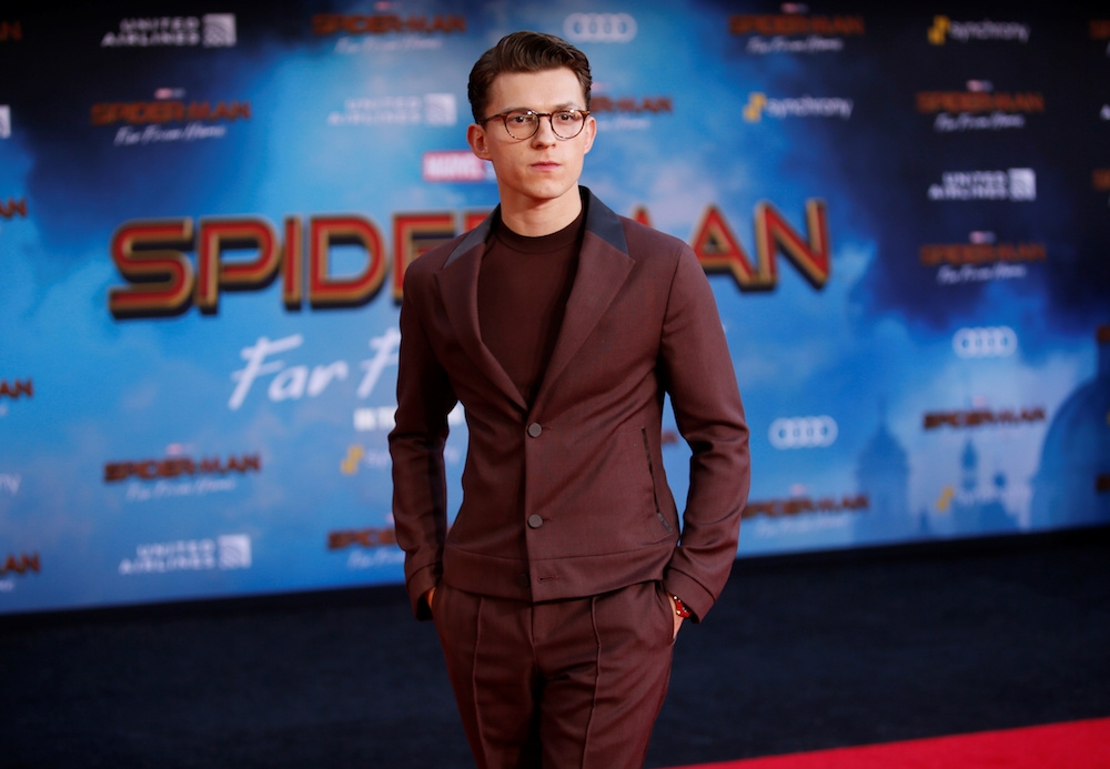 The 29-year-old actor, who reprises his role as the web-slinging superhero, suffered a mild concussion after a fall during filming on Friday. — Reuters pic