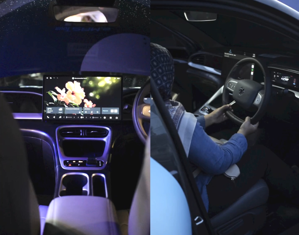 In general, it is identical to the Starry Sky Grey (as translated by Google) interior on Geely Xingyuan, which is the very car that Proton e.MAS 5 was based on. For Xingyuan, the dark interior is limited to selected exterior colourways, including Sky Blue, Truffle Grey, and Mousse Silver. — SoyaCincau pic