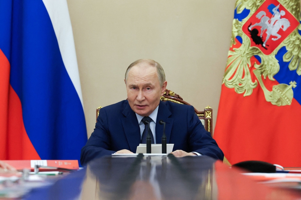 In a call with reporters, Kremlin spokesman Dmitry Peskov said that Russia would have to take unspecified measures if the US did not agree to President Vladimir Putin’s proposal yesterday that both sides should adhere to the treaty’s limits on deployed strategic nuclear weapons for another year. — Alexander Kazakov/Sputnik/Pool pic via Reuters 