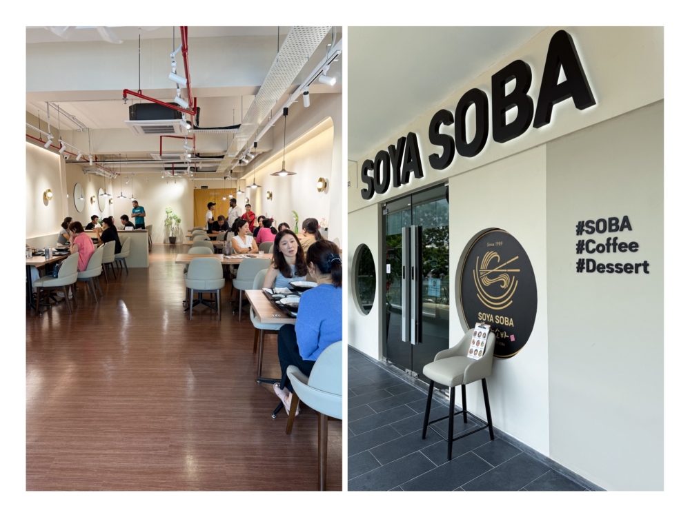 With ample space (left) the dining area is comfortable even when it’s crowded as you discover Soya Soba (right) on the first floor of the Verve Shops in Mont Kiara. — Pictures by Lee Khang Yi