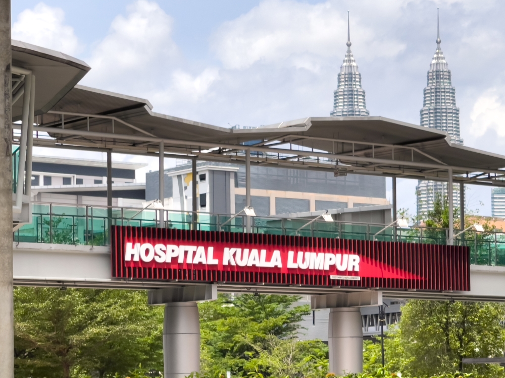 A general view of Hospital Kuala Lumpur is pictured on April 25, 2023. — Picture by Raymond Manuel