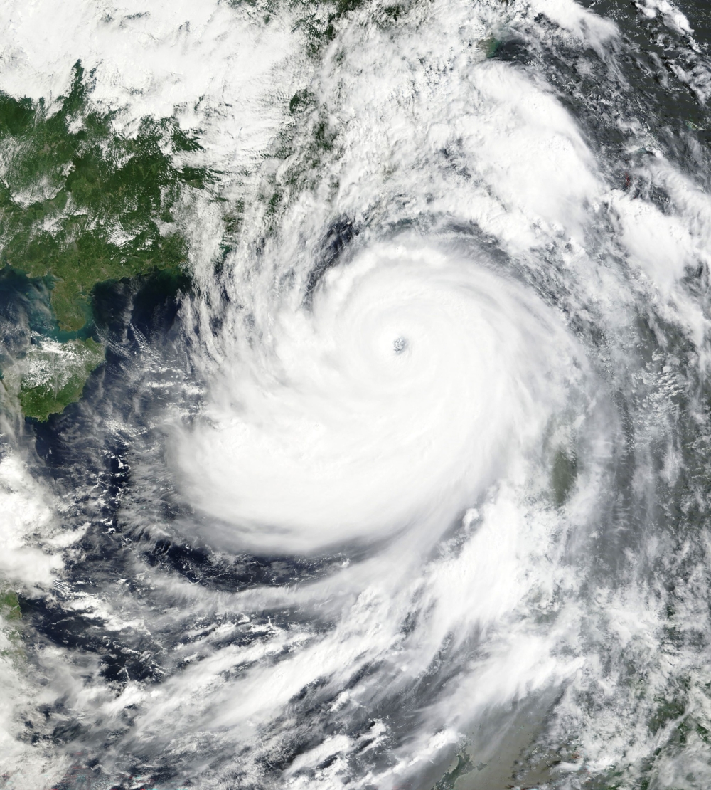 This handout from the MODIS (Moderate Resolution Imaging Spectroradiometer) on NASA's Terra satellite taken and received on September 23, 2025 shows the super typhoon Ragasa headed for China's Guangdong province after lashing northern Luzon in the Philippines. — Nasa handout/AFP pic 
