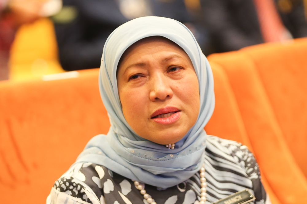 Women, Family and Community Development Minister Datuk Seri Nancy Shukri launches the Care Industry Action Plan Development Lab in Malaysia on May 13, 2024. — Miera Zulyana