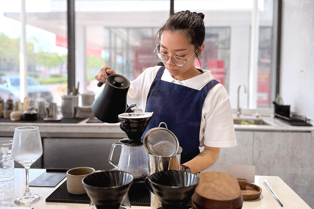 Brewing covers the classics — espresso, pour-over, cold brew. 