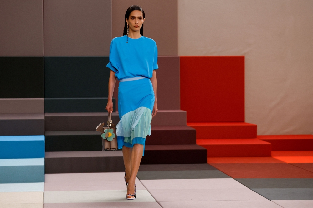 A model presents a creation from the Fendi Spring/Summer 2026 collection during Milan Fashion Week September 24, 2025. — Reuters pic