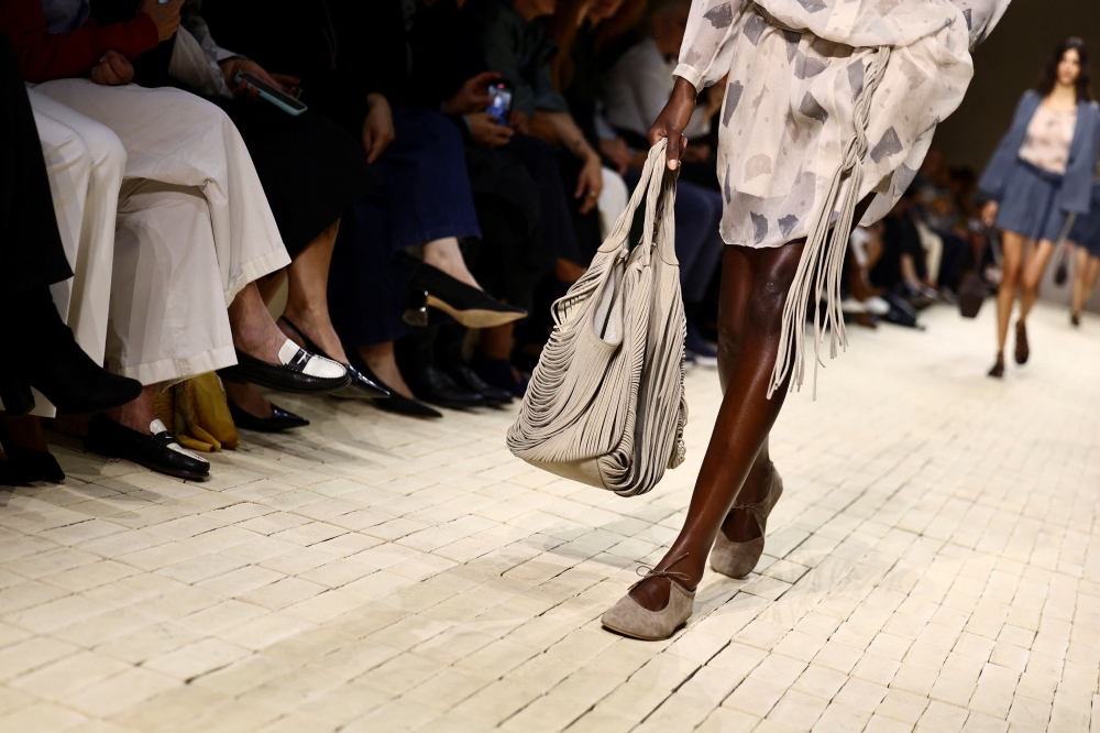 A model presents a creation from the Emporio Armani Spring/Summer 2026 collection during Milan Fashion Week September 25, 2025. — Reuters pic