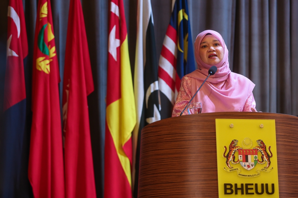 Education Minister Fadhlina Sidek said the move was in line with the principle of comprehensive engagement, as students were the main stakeholders in bullying-related issues. — Bernama pic