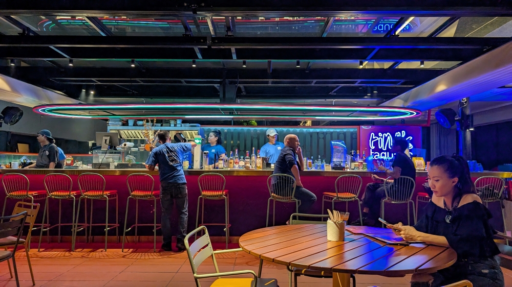 The open area and bar at Tina’s Taqueria. — Picture by Ethan Lau