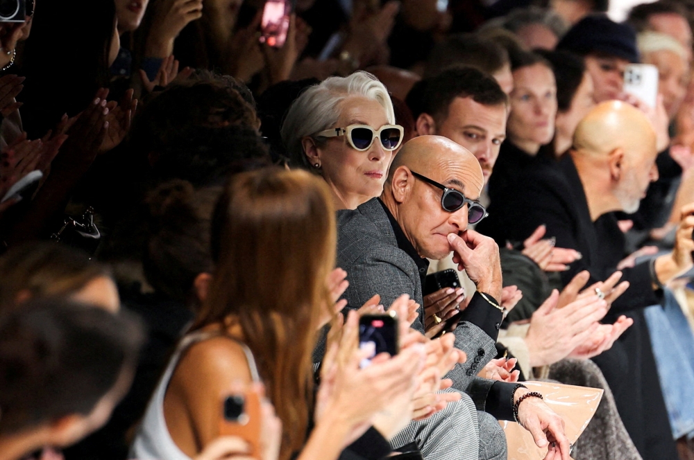 Meryl Streep and Stanley Tucci brought ‘The Devil Wears Prada 2’ vibes to Dolce & Gabbana's Milan Fashion Week show on Saturday, sitting front row in character as Miranda Priestly and her art director, Nigel. — Reuters pic