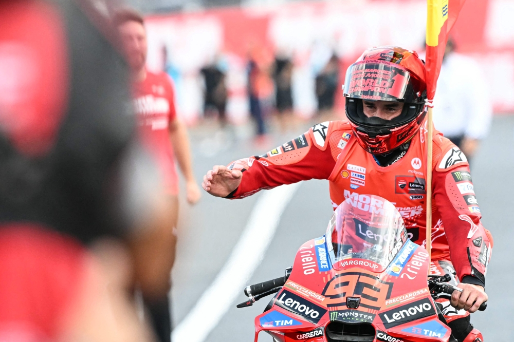 Marc Marquez has been in brilliant form all year and he underlined his dominance by wrapping up the title with five events of the season remaining. — AFP pic