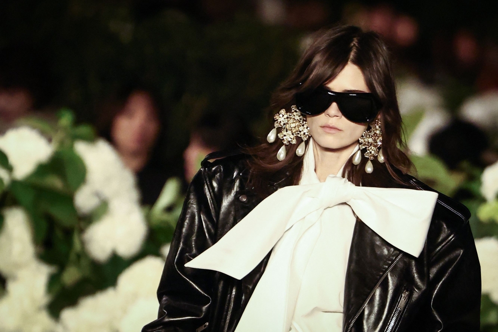 Creative director Anthony Vaccarello had the increasingly polarised politics of many countries on his mind as he argued that luxury clothing, instead of being a symbol of income inequality, could be a language of exchange. — AFP pic 