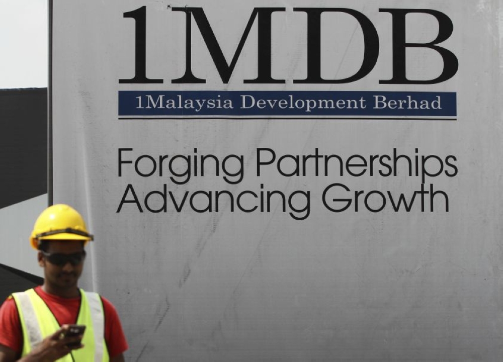 A 1Malaysia Development Berhad (1MDB) billboard is seen in Kuala Lumpur, March 3, 2015. — Picture by Yusof Mat Isa