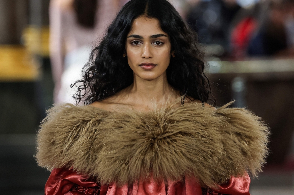 A model presents a creation by Louis Vuitton for the Women Ready-to-wear Spring-Summer 2026 collection as part of the Paris Fashion Week September 30, 2025. — AFP pic