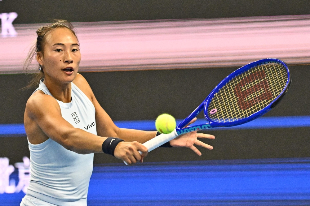 The 2024 Olympic singles champion and home hope Zheng Qinwen was one of the five retirements at the China Open on Monday, admitting afterwards she had returned too early from elbow surgery. — AFP pic
