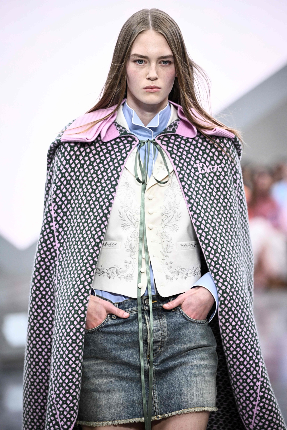 A model presents a creation by Dior for the Women Ready-to-wear Spring-Summer 2026 collection as part of the Paris Fashion Week October 1, 2025. — AFP pic