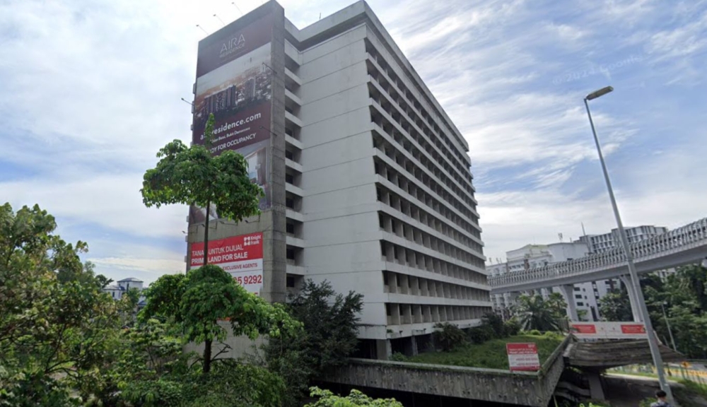 A general view shows the exterior of Wisma Damansara in Kuala Lumpur.