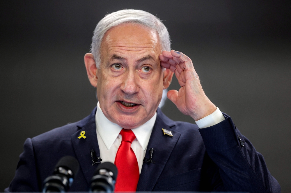 File picture of Prime Minister Benjamin Netanyahu. — AFP pic