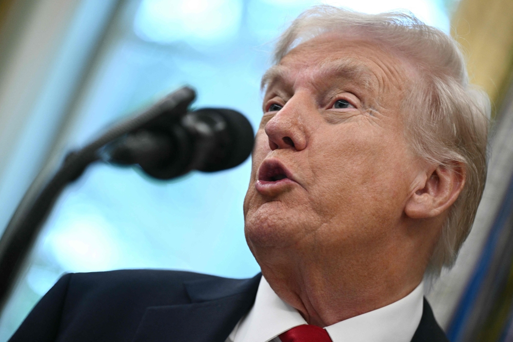 “Everybody will be treated fairly,” Trump said in the message lasting just over a minute, which was posted on his Truth Social network. — Reuters pic 