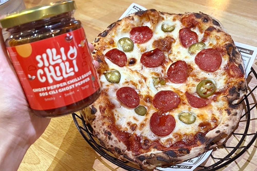 Silli Chilli Beef Pepperoni Pizza. — Picture courtesy of Silli Chili