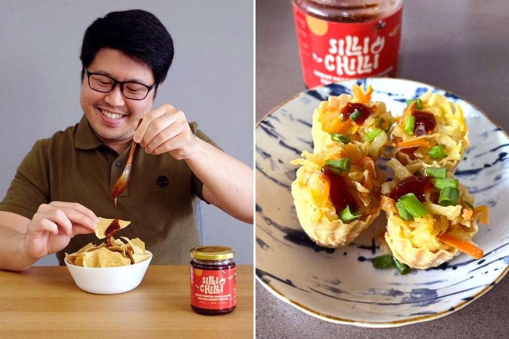 Try it with nachos... or even ‘pai tee’! — Pictures courtesy of Silli Chilli