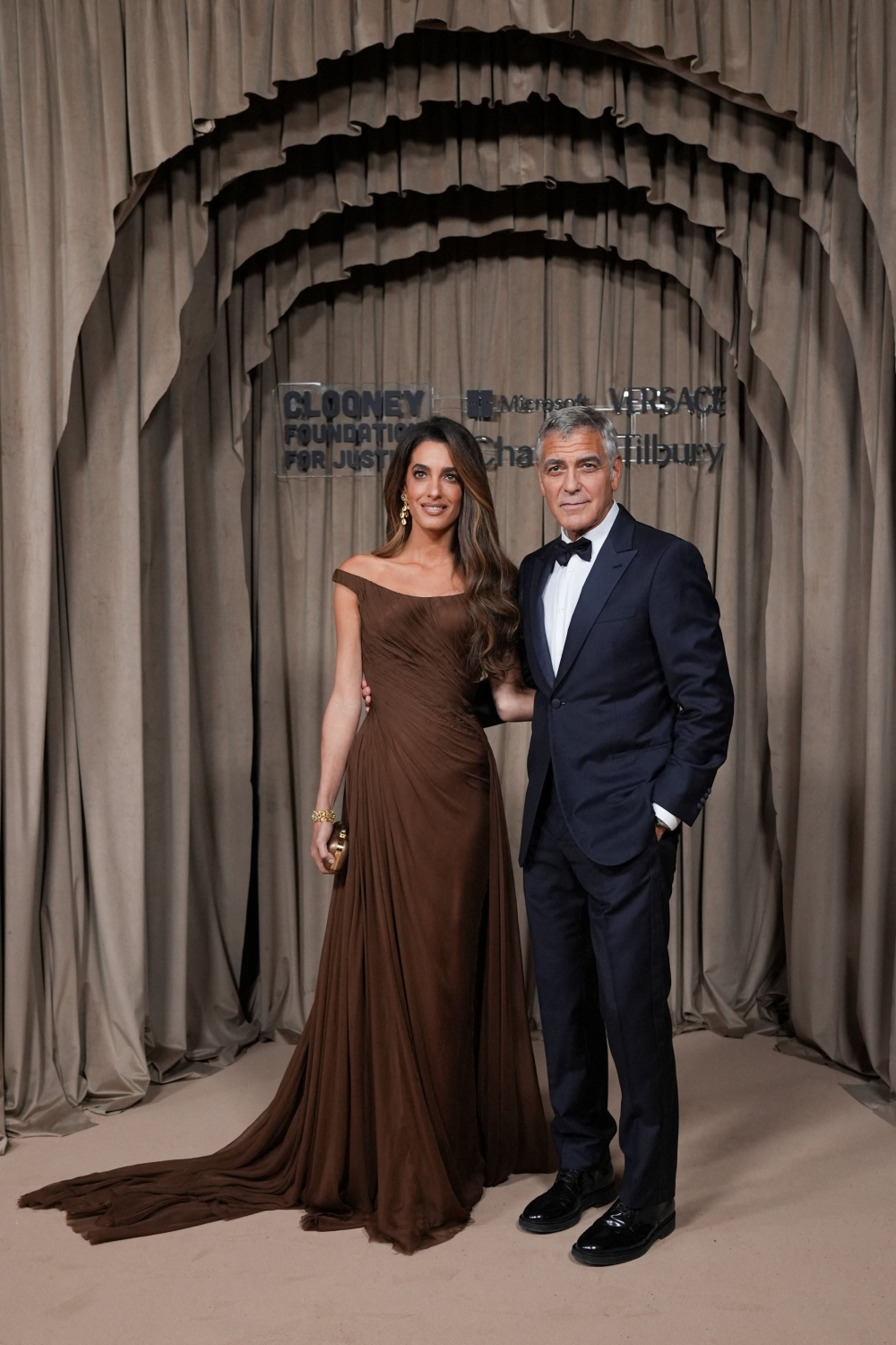 Actor George Clooney and Amal Clooney host their annual fundraiser ‘The Albie Awards’ in London October 3, 2025. — Reuters pic 