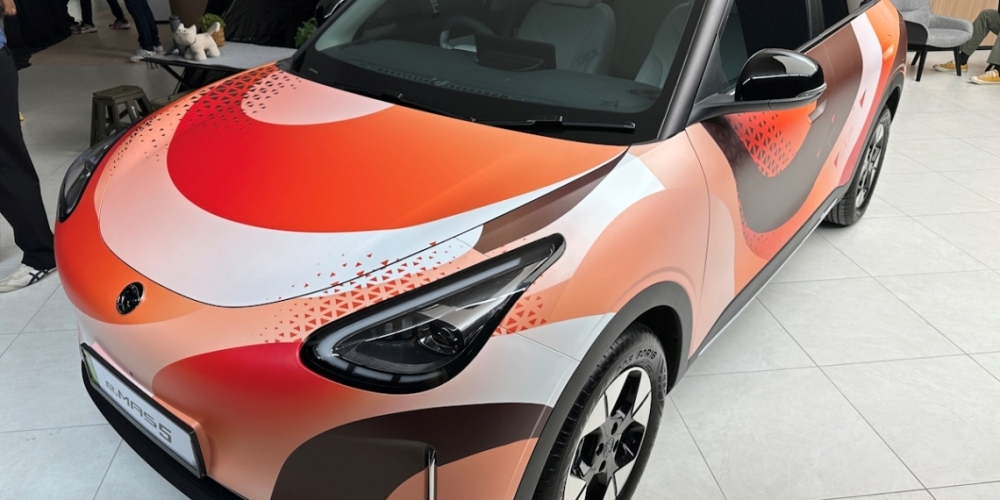 The EV is expected to be launched sometime in Q4 this year, with deliveries beginning in November. — Picture by Soya Cincau