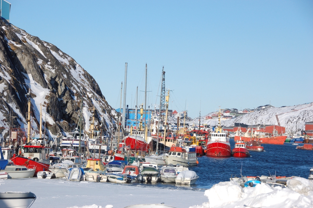 A general view of the port in Nuuk March 8, 2013. Greenland is a semi-autonomous part of Denmark and the Danish Embassy in Washington did not immediately respond to a request for comment. — Reuters pic